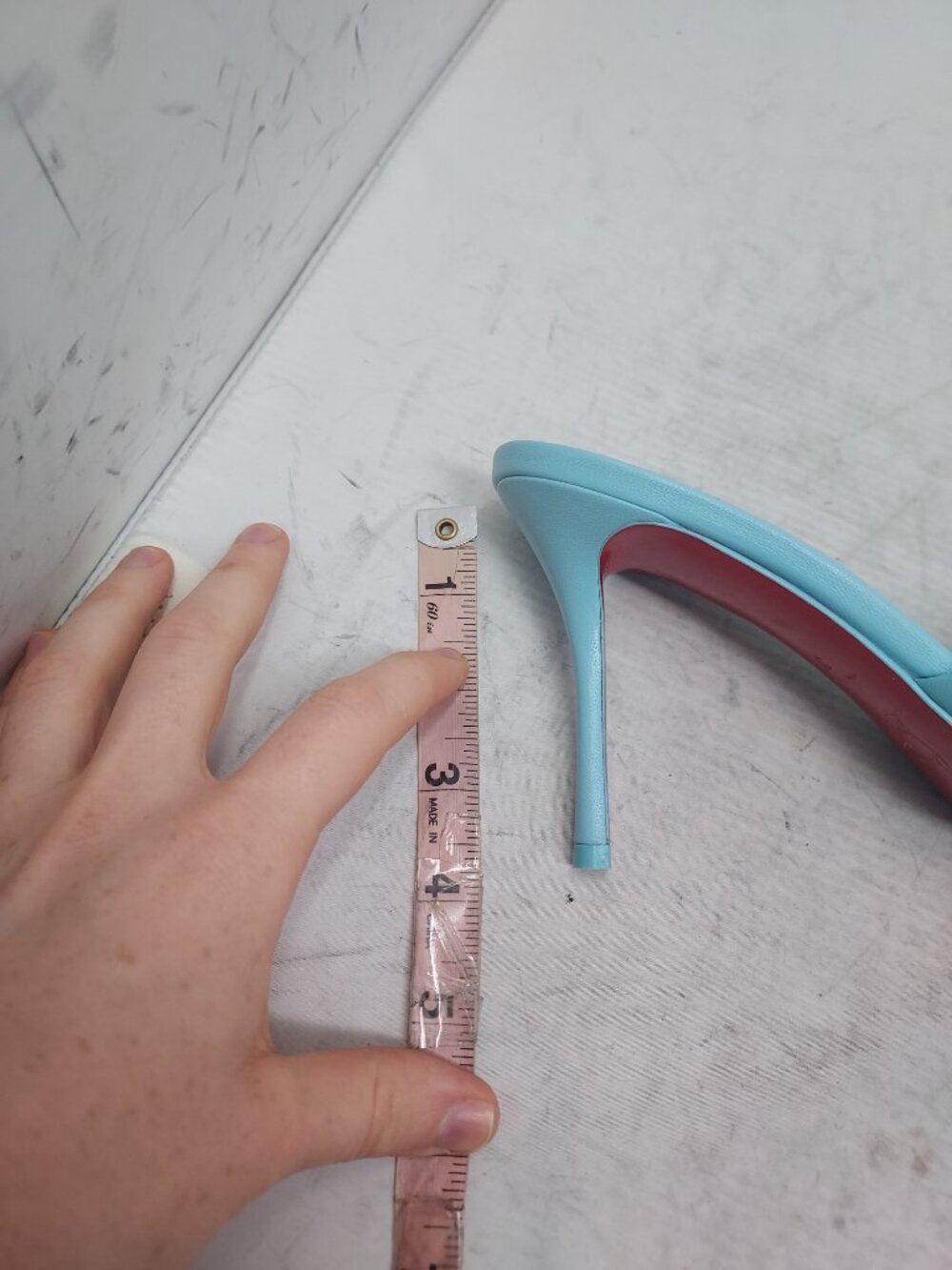 CHRISTIAN LOUBOUTIN Me Dolly Leather Blue Mule Sandal - Picture 12 of 12